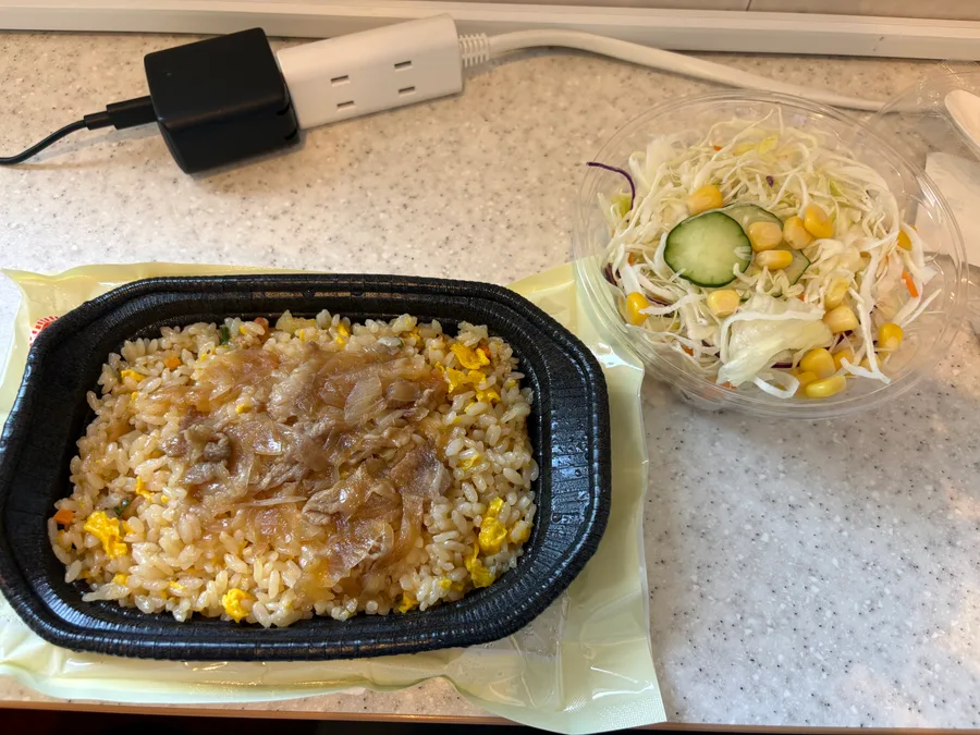 生姜焼き＆チャーハン